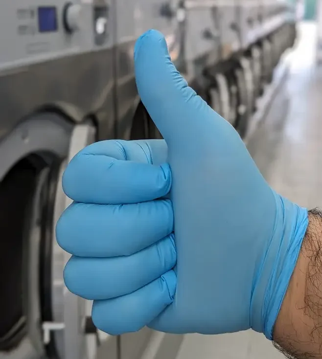 clean glove thumbs up